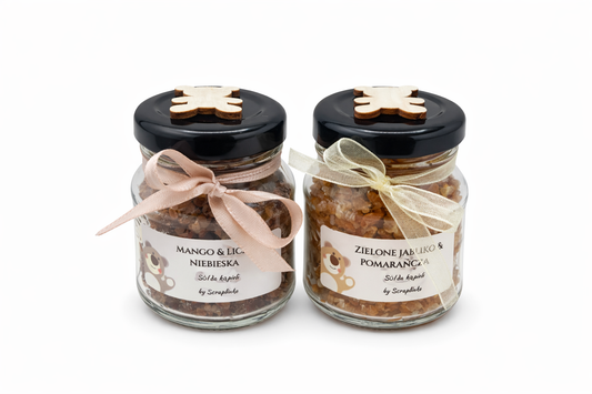 Sól do kąpieli barwiąca wodę zapachowa