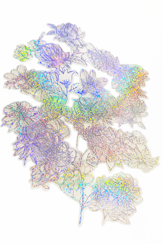 12 naklejek holograficznych